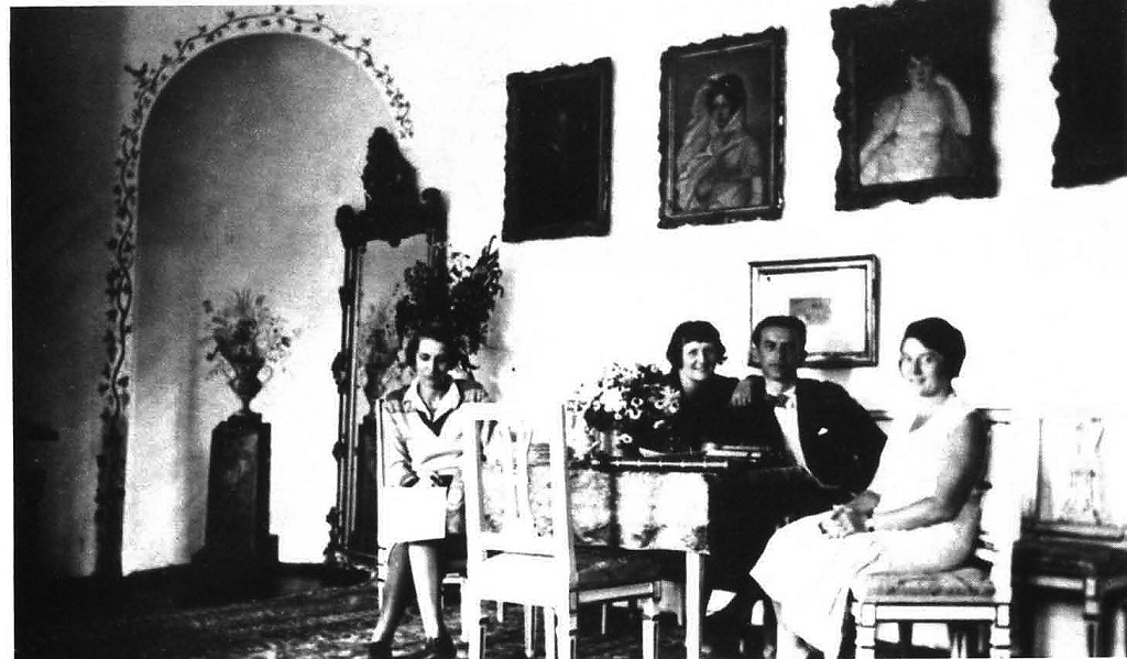 W Rudkach, lata 30., Magdalena Potworowska, Hanna Rudzka_cybisowa, Jan Cybis, Dorota Seydenmann